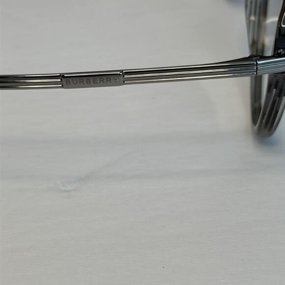 New Authentic EVEGLASSES CHARCOAL CHECK / CLEAR LENS Burberry OBE2377 - Picture 12 of 14